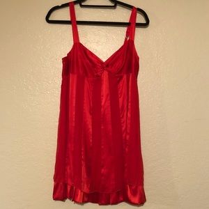 NWT Bebe Red Babydoll Dress